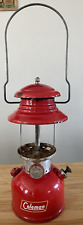 Vintage 1958 Coleman Model 200-A Red Single Mantle Lantern As Is picture