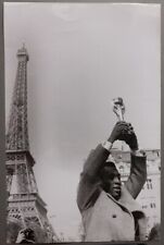 Paris, King Pele, football, worldcup, Eiffel, vintage press silver photo 1971 picture