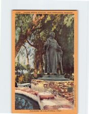 Postcard Padre Serra Statue San Fernando Mission California USA picture
