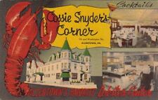 Postcard Cossie Snyder's Corner Allentown PA  picture