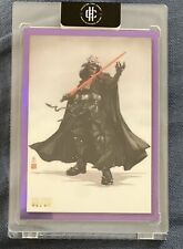 🔥2023 ToppsStar Wars Galaxy Galactic Visions Darth Vader GV7 Purple # 2/50 picture