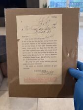 c1906 New York City NY Bank Account Overdraft Overdue Bill Receipt Warning Paper picture