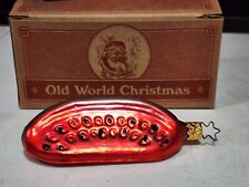 The Merck Family's Old World Christmas Glass WATERMELON Ornament IN BOX picture