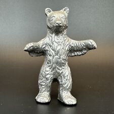 Vintage Pewter Standing Grizzly Bear 4