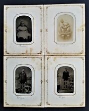 1800s antique SCHNEBLE WILSON FAMILY PHOTOGRAPHS 14 tintypes 4 cdv snoble snable picture