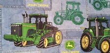 Vintage 1990s John Deere Fabric 100% Cotton Tractors Denim Print 42
