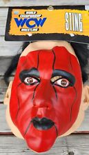 1999 WCW NWO Wrestling Sting Wolfpack Red Face Halloween Mask   Paper Magic NWT picture