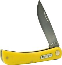 Schrade Imperial SodBuster Folding Pocket Knife Yellow Handles Farmer NEW IMP22Y picture