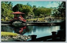 Postcard Liliuokalani Park Pavilion Bridge and Half Moon Bridge Hilo Hawaii  picture