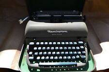 Vintage Remington Quiet-Riter Typewriter Green Keys Miracle Tab + Case picture