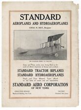 1916 Standard Aero Co. of New York Ad; Model H3 Tractor Biplane for Army/Navy picture