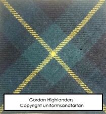 WW2 British Army Gordon Highlanders, tartan patch badge backing for TOS cap hat  picture