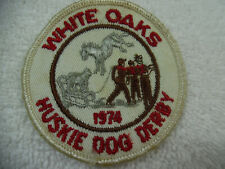 Boy Scout Patch White Oaks Huskie Dog Derby 1974 160-40A38 picture