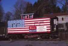 Original Kodak Railroad Slide L&HR Caboose #7503 Sugar Loaf, NY picture