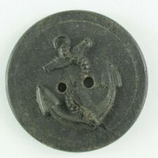 1850s-60s British Navy Pressed Cow horn Original Uniform Button 2 K6AM picture