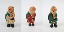Rustic Folk Art  - Miniature Santa - UNIQUE Wooden Handcraft - Pick a color picture