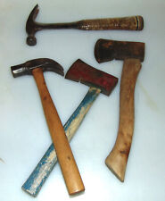 Lot of 4 Vintage Antique Carpentry Hammers and Hatchets picture