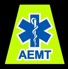 Reflective Fluorescent Yellow EMS Star of Life Fire Helmet Tetrahedron tet AEMT picture