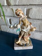 VTG Italian Depose Genuine CARRARA Marble Serving Girl Figurine Statue Simonelli picture