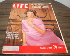 Vtg Life Magazine MARCH 2, 1959 Princess Pignatelli GREAT ADS picture