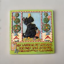 Mary Engelbreit Scottie Dog Wall Plaque In The Garden Hans Christian Anderson picture