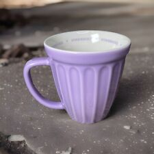 Starbucks 2006 Lilac Lavender Purple Ribbed  16 oz Ceramic Coffee Mug Cup picture