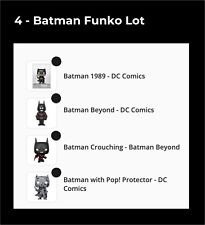 4x BATMAN FUNKO Pop Lot - includes the die-cast metal Batman SEALED picture