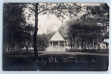 Dow City Iowa IA Postcard RPPC Photo View Of City Park Pavilion 1909 Antique picture