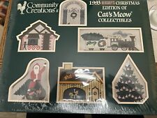 NIB RARE 1993 Hershey's Christmas Cat's Meow set 6 pieces 378/1000 SEALED picture