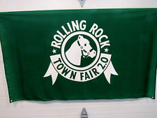 LATROBE BREWING CO ROLLING ROCK 2000 2.0 FIRST TOWN FAIR BANNER  *FREE SHIPPING* picture