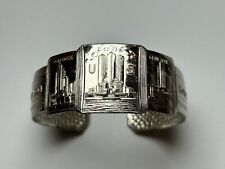 1934 Chicago World's Fair Century Of Progress Silver-Colored Metal Cuff Bracelet picture