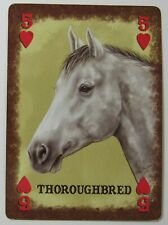 Thoroughbred Horse Single Swap Wide Playing Card picture