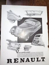Renault Viva Grand Sport + heating IDEAL CLASSIC pub paper ILLUSTRATION 1936 picture