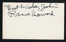 Rance Howard d2017 signed autograph Vintage 3x5 Hollywood: Actor Cool Hand Luke picture