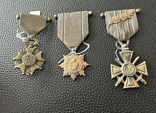 3 French Medals From Monument  Made Of Bronze picture