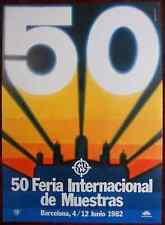 1982 Original Poster Spain 50 International Trade Fair Feria Muestras Barcelona picture