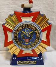 VTG VFW Ezra Brooks 24K 1976 Gold Hand Decorated Heritage China #46 Decanter  picture