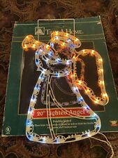 Trim A Home Lighted ANGEL WORKS Yard Decor Nativity 20 in W/BOX CHRISTMAS READ picture