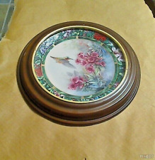 Set of 8 Bradford Exchange - Lena Liu’s Hummingbird Treasury 3.5” Mini Plates picture