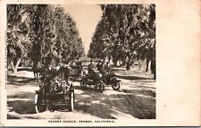 Postcard Early Automobiles on Kearny Avenue in Fresno, California picture
