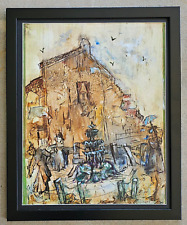 ORIGINAL MIXED MEDIA PAINTING by JAMES HOUPT (1935-2022, PORT ORANGE ~ FLORIDA) picture