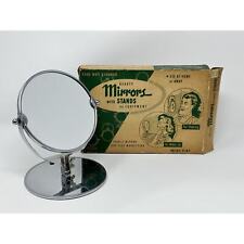 Vintage 1940s Beauty Mirror with Stand by Equipment Vanity Travel in Box picture