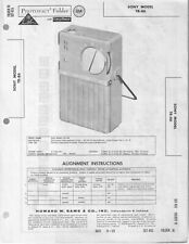 Sony TR-86 Sams Photofacts Original Vintage Transistor Radio  picture