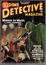 Dime Detective Magazine May 1936  Baumhofer Green Arrow Cover - Pulp picture