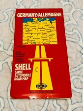 Vintage Germany Shell Automobile Road Map Mair Deutschland picture