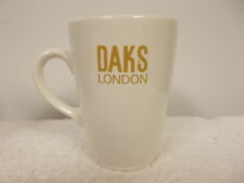 Daks London White & Gold Porcelain Coffee Tea Cup Mug picture