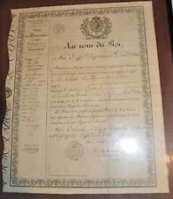 LOUIS XVIII - HOSTUN Drôme 1827 CLANE Jean Weapons Permit for Hunting picture