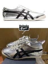 Timeless Onitsuka Tiger MEXICO 66 Pure Silver/Black Classic Unisex Sneakers NEW picture
