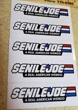 SENILE JOE Bumper stickers GI JOE parody sticker Lot of 5 ANTI JOE BIDEN 😜  picture