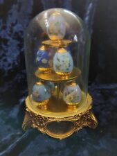Sapphire Garden, 8 Fabergé eggs in Goldgided dome rare collectible perfect cond picture